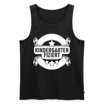 Kindergarten Kita Erzieherin - Männer Premium Bio Tank Top - Schwarz - Vorne - AI Model Male 178 light (178cm)