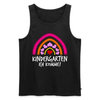 Kindergarten Kita Kindertagesstätte - Männer Premium Bio Tank Top - Schwarz - Vorne - AI Model Male 178 light (178cm)