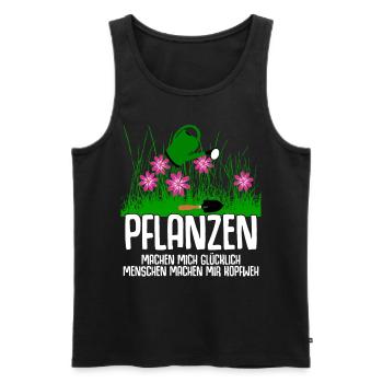 Galabauer Galabau Gärtner Gartenbau - Männer Premium Bio Tank Top - Schwarz - Vorne - Michal (187cm)