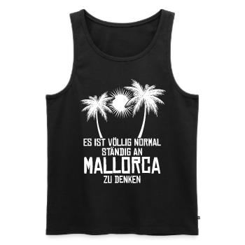 Mallorca Palma - Männer Premium Bio Tank Top - Schwarz - Vorne - AI Model Male 178 light (178cm)