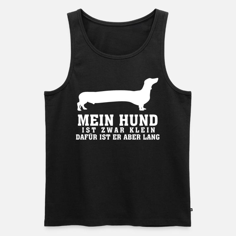 Dachshund Rauhaardackel - Männer Premium Bio Tank Top - Schwarz