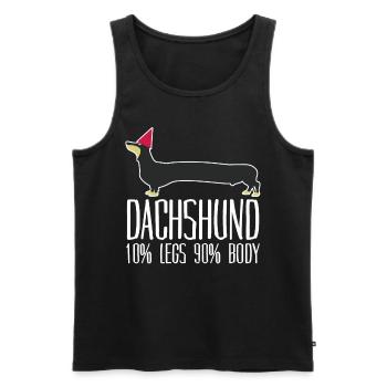 Dachshund Dachshund Club - Débardeur bio Premium Homme - noir - Devant - Michal (187cm)