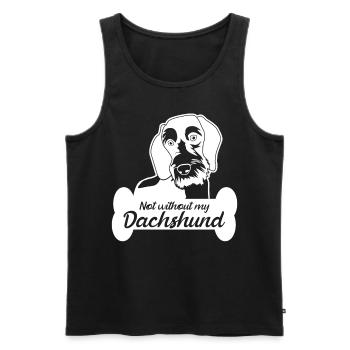 Dachshund Dog Bones Dachshund Club - Débardeur bio Premium Homme - noir - Devant - Michal (187cm)