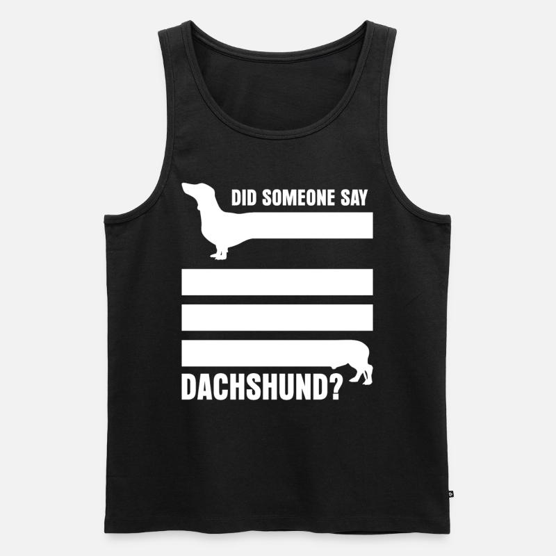 Dachshund - Männer Premium Bio Tank Top - Schwarz