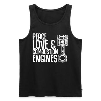 Mechanic Tuner Car Workshop Tuning - Men's Premium Organic Tank Top - black - Front - Michal (187cm)