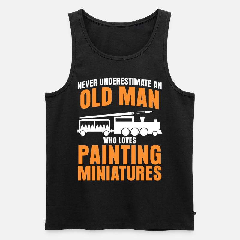 Modellbauer Eisenbahn Modellbau - Männer Premium Bio Tank Top - Schwarz