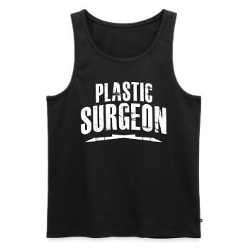 Modellbauer Messer Modellbau - Männer Premium Bio Tank Top - Schwarz - Vorne - AI Model Male 178 light (178cm)