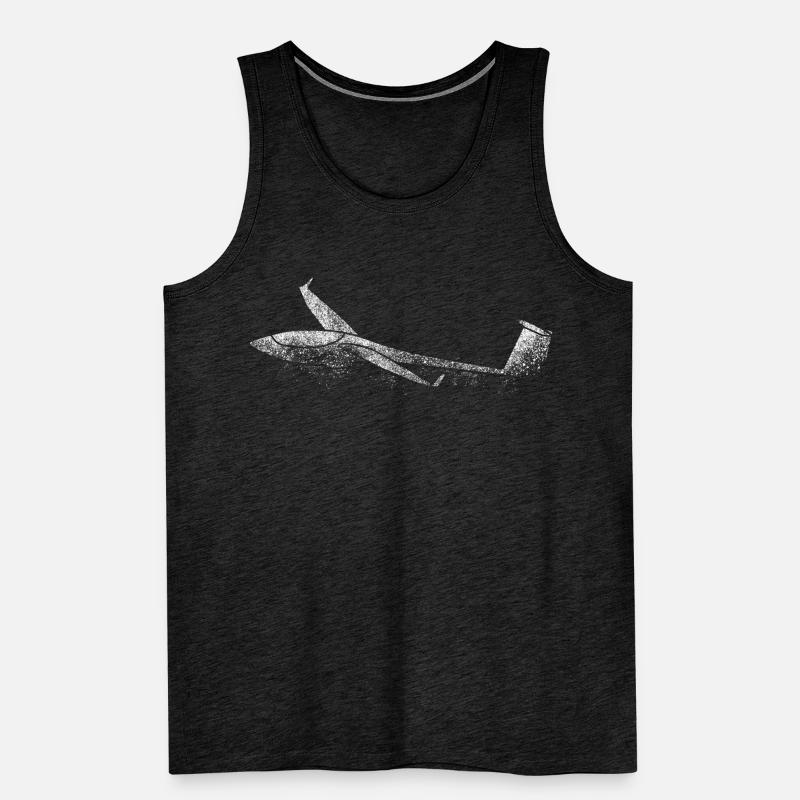 Glider Outline Glider Men's Premium Organic Tank Top