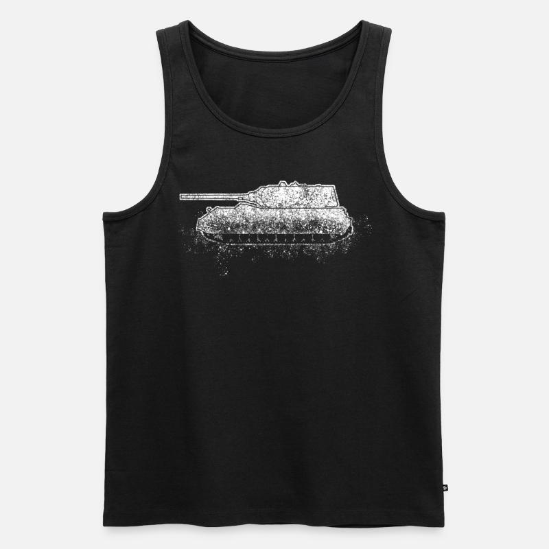 Panzer Panzerfahrer - Männer Premium Bio Tank Top - Schwarz
