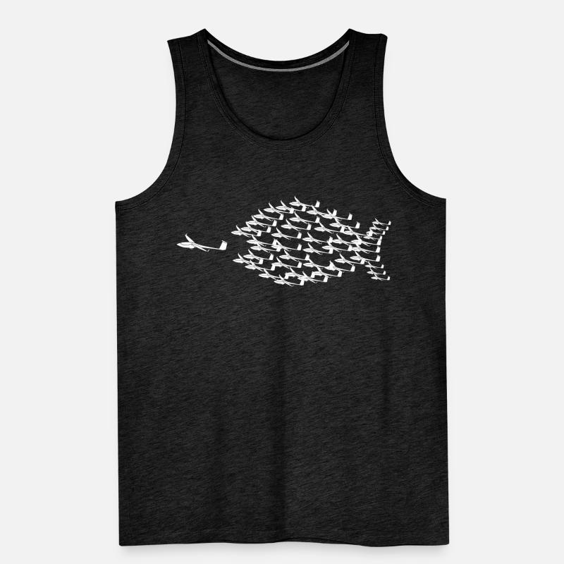 Glider Fish Glider Pilot Men's Premium Organic Tank Top