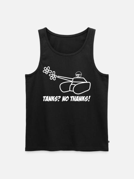 Pacifists Peace Symbol Peace - Men's Premium Organic Tank Top - black