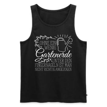 Garten Galabau Galabauer Gärtner - Männer Premium Bio Tank Top - Schwarz - Vorne - Michal (187cm)