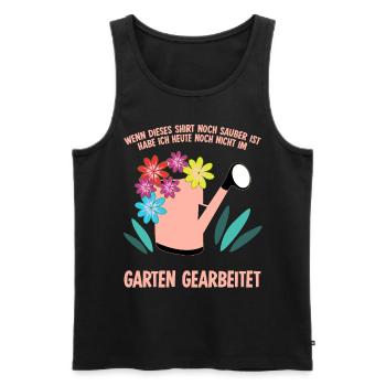 Garten Galabau Gärtner Galabauer - Männer Premium Bio Tank Top - Schwarz - Vorne - Michal (187cm)