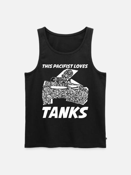 Tank pacifists - Men's Premium Organic Tank Top - black
