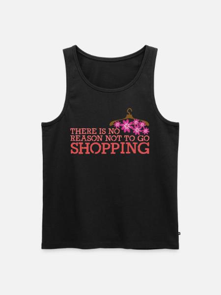 Shopping Hangers Shopping - Men's Premium Organic Tank Top - black