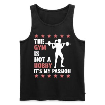 Fitness Sport Gym - Débardeur bio Premium Homme - noir - Devant - Michal (187cm)