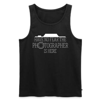 Photographer Camera Photos Photographers - Men's Premium Organic Tank Top - black - Front - Michal (187cm)