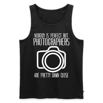 Camera Photographer Photos Photograph - Men's Premium Organic Tank Top - black - Front - Michal (187cm)