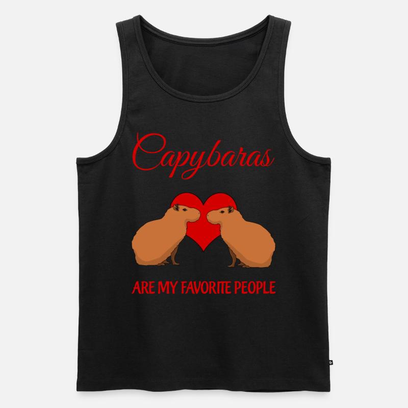 Capybaras Capybara - Débardeur bio Premium Homme - noir