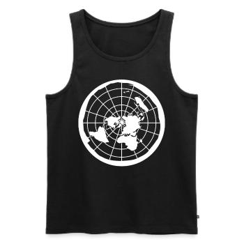 World Maps World Map Globe World Tour - Men's Premium Organic Tank Top - black - Front - Michal (187cm)