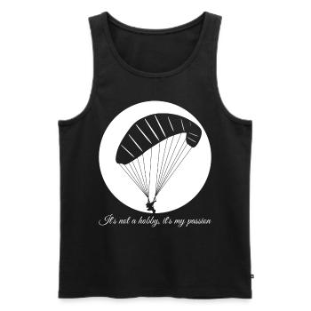 Parapente Parapente Gleitsegeln - Débardeur bio Premium Homme - noir - Devant - Michal (187cm)
