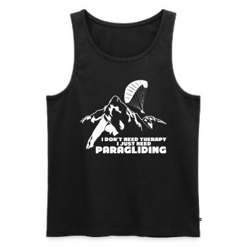 Gleitsegeln Parapente Parapente - Débardeur bio Premium Homme - noir - Devant - Michal (187cm)