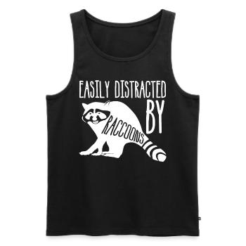 Waschbär Waschbären - Männer Premium Bio Tank Top - Schwarz - Vorne - Michal (187cm)