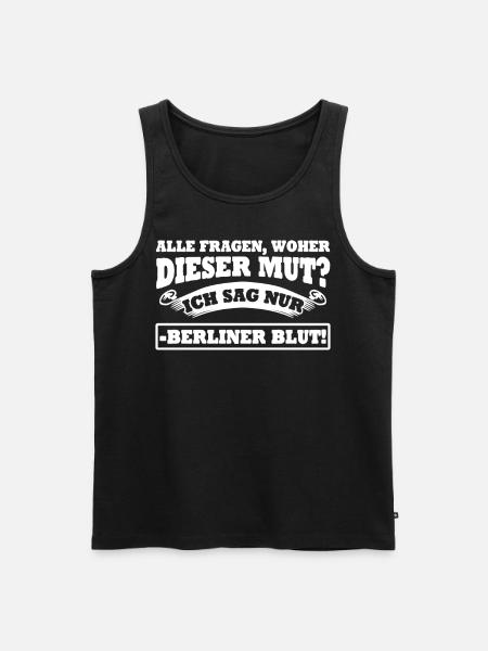 Berliner Blut - Männer Premium Bio Tank Top - Schwarz