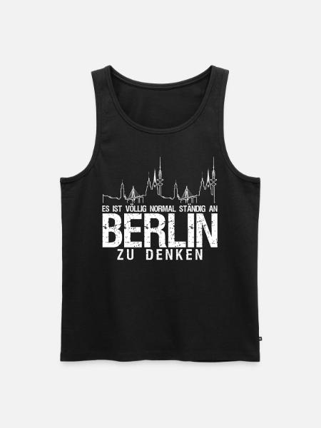Berlin Pankow Berliner - Männer Premium Bio Tank Top - Schwarz