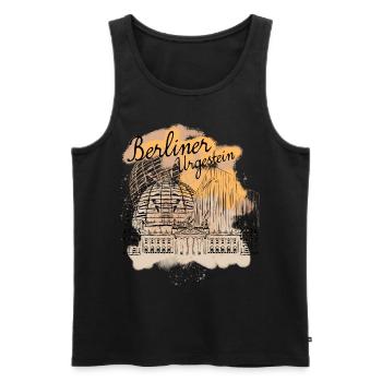 Berlin Reichsttag Bundestag Berliner - Männer Premium Bio Tank Top - Schwarz - Vorne - Michal (187cm)