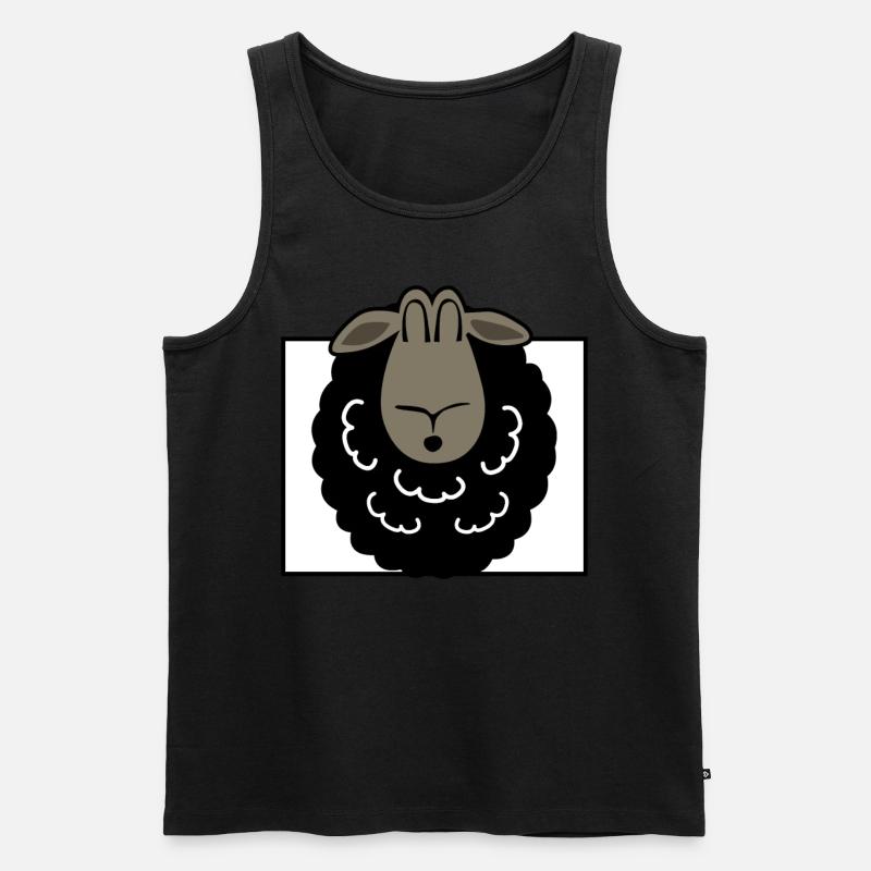 Schwarzes Schaf - Männer Premium Bio Tank Top - Schwarz