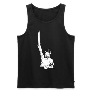 Teuteburger Wald Hermannsdenkmal Detmold - Männer Premium Bio Tank Top - Schwarz - Vorne - AI Model Male 178 light (178cm)