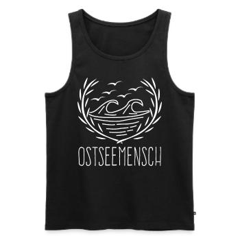 Ostsee Ostseemensch Ostseeküste - Männer Premium Bio Tank Top - Schwarz - Vorne - Michal (187cm)
