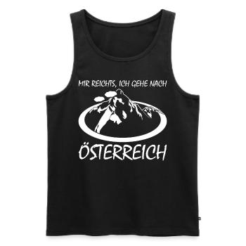 Österreich Urlaub Tirol Wien Innsbruck - Männer Premium Bio Tank Top - Schwarz - Vorne - Michal (187cm)
