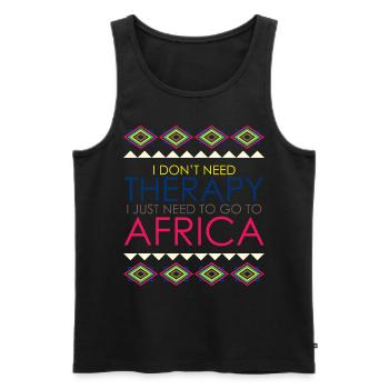 Africa Safari African - Débardeur bio Premium Homme - noir - Devant - Michal (187cm)