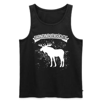 Skandinavien Elche Norwegen - Männer Premium Bio Tank Top - Schwarz - Vorne - Michal (187cm)