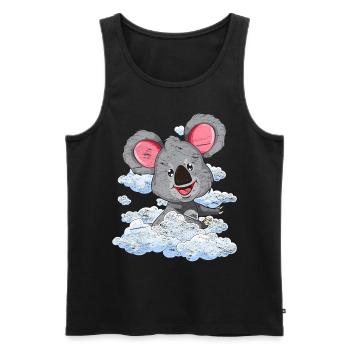 Australien Tier Zoo Tier Geschenk Wolken Koala - Männer Premium Bio Tank Top - Schwarz - Vorne - AI Model Male 178 light (178cm)