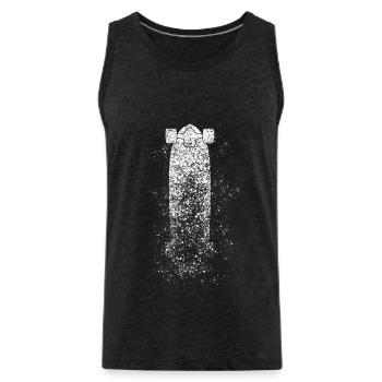 Longboard Longboarding Rain Longboarder - Débardeur bio Premium Homme - charbon - Devant - Alexander (188cm)