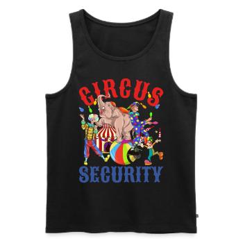 Circus Artist Elephant Clown Animal Gift Circus - Men's Premium Organic Tank Top - black - Front - AI Model Male 178 light (178cm)