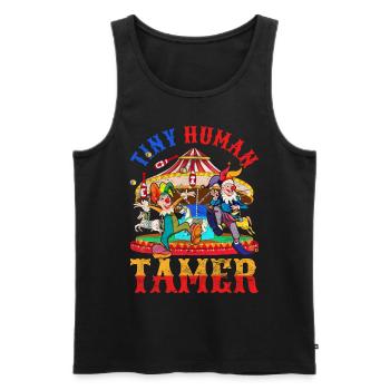 Little People Tamer Gift Funny Circus - Men's Premium Organic Tank Top - black - Front - Michal (187cm)