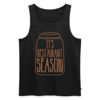 Restaurant, Chef, Cook, Waiter - Men's Premium Organic Tank Top - black - Front - AI Model Male 178 light (178cm)