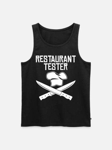Restaurant Chef's knife Restaurant tester - Men's Premium Organic Tank Top - black