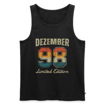 Geburtstag: Dezember 1998 - Limited Edition Retro - Männer Premium Bio Tank Top - Schwarz - Vorne - Michal (187cm)