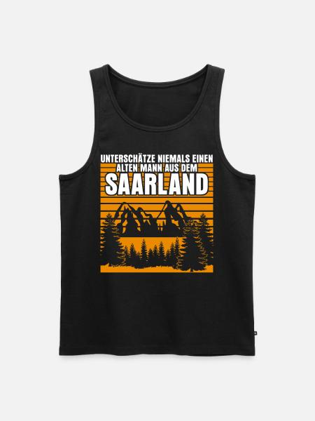 Saarland old Saarlanders - Men's Premium Organic Tank Top - black