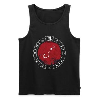 Zodiac sign Scorpio - Zodiac sign - Birth - Men's Premium Organic Tank Top - black - Front - AI Model Male 178 light (178cm)