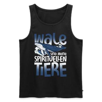 Killerwal Ozean Tier Schwertwal Geschenk Wal - Männer Premium Bio Tank Top - Schwarz - Vorne - AI Model Male 178 light (178cm)