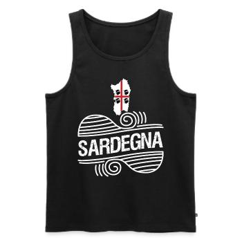 Sardegna Holidays Sardinia Sardinia - Men's Premium Organic Tank Top - black - Front - AI Model Male 178 light (178cm)