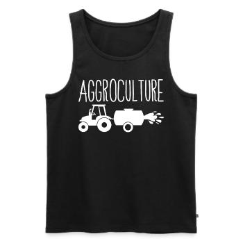 Agriculteur Agriculteurs Tracteur à lisier Agriculteur - Débardeur bio Premium Homme - noir - Devant - Michal (187cm)