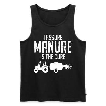 Farmer manure drive farmer farmers - Men's Premium Organic Tank Top - black - Front - Michal (187cm)