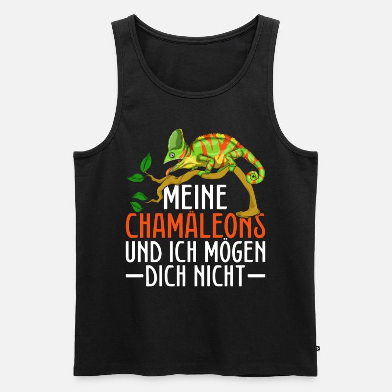 Chamäleon - Männer Premium Bio Tank Top - Schwarz
